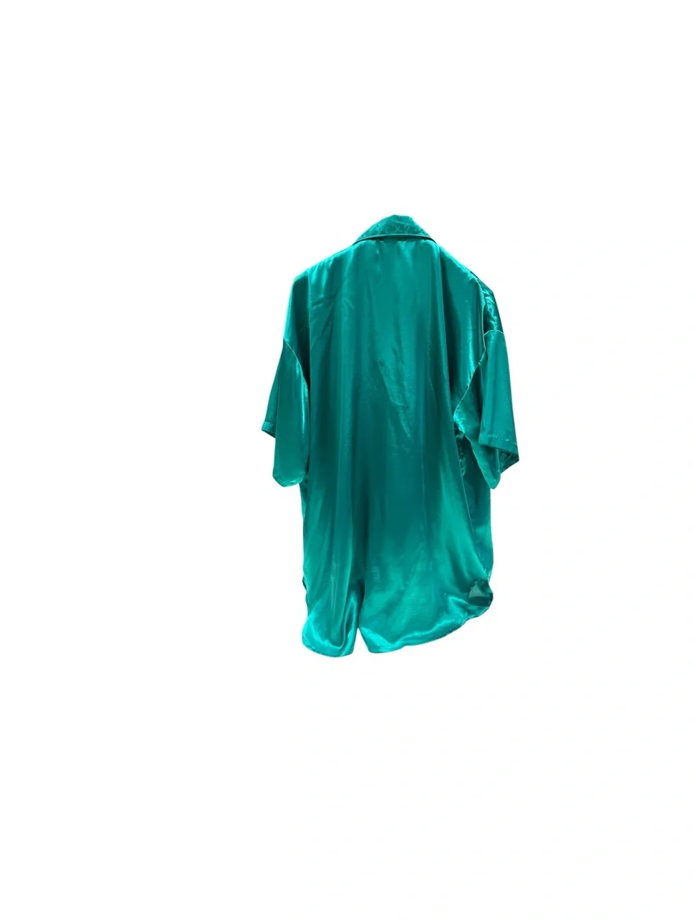Vintage Victoria's Secret satin pajama sleep shirt Green Size M/L